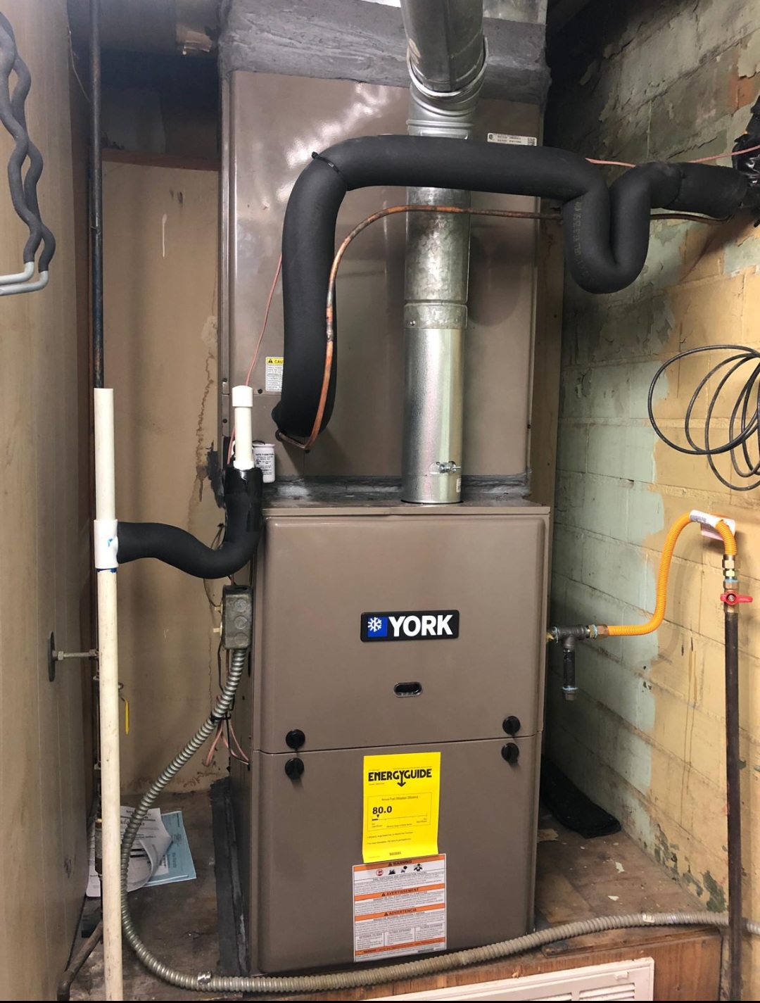 York furnace install