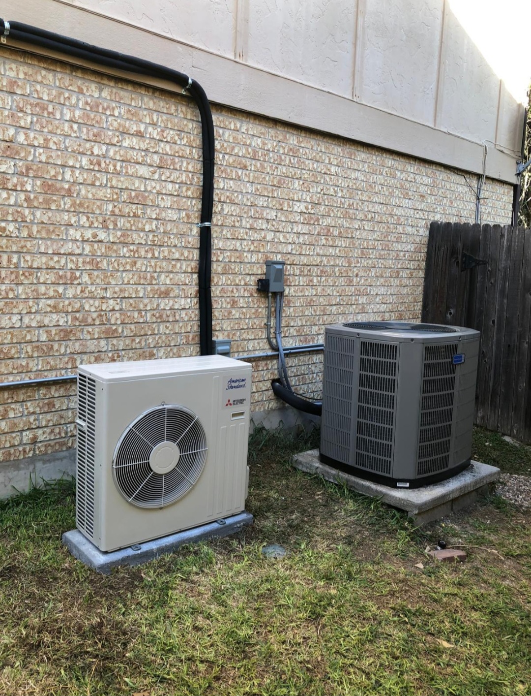 Mini-split and condenser install