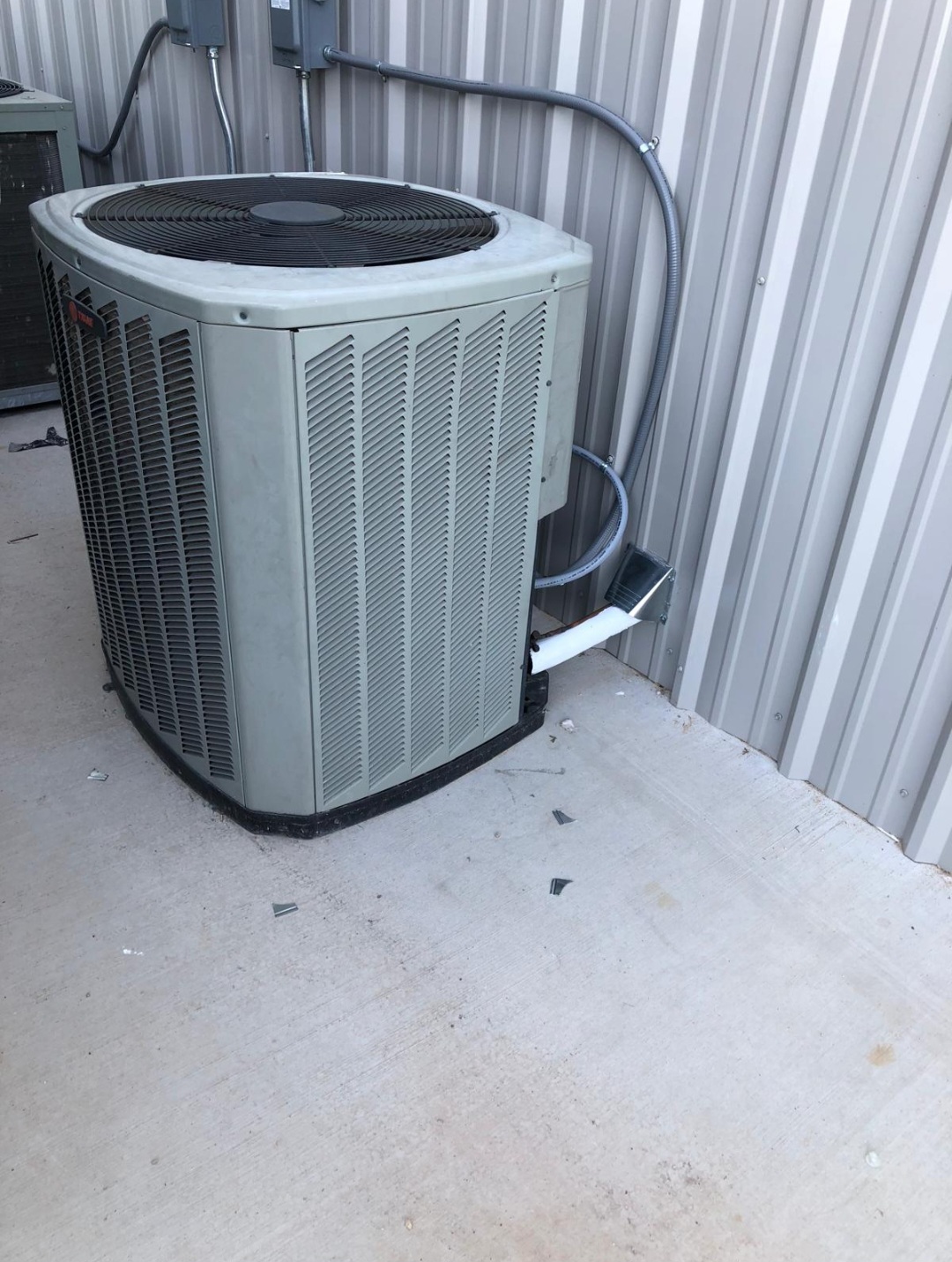 Trane condenser install